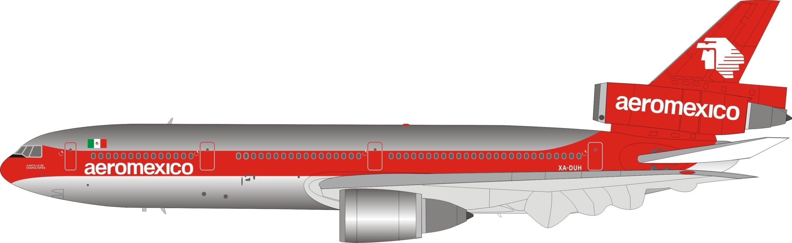 IFDC10AM0119P Aeromexico DC-10-30 Inflight200 1:200