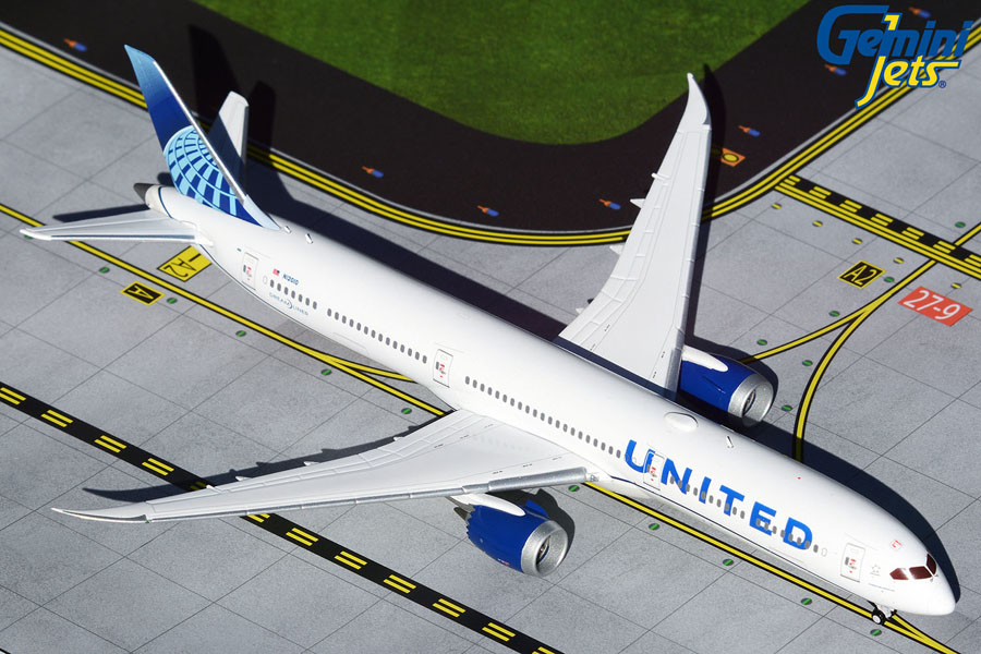 Modellino Aereo United Airlines B787-8 Dreamliner GeminiJets Scala 1:200 Diecast