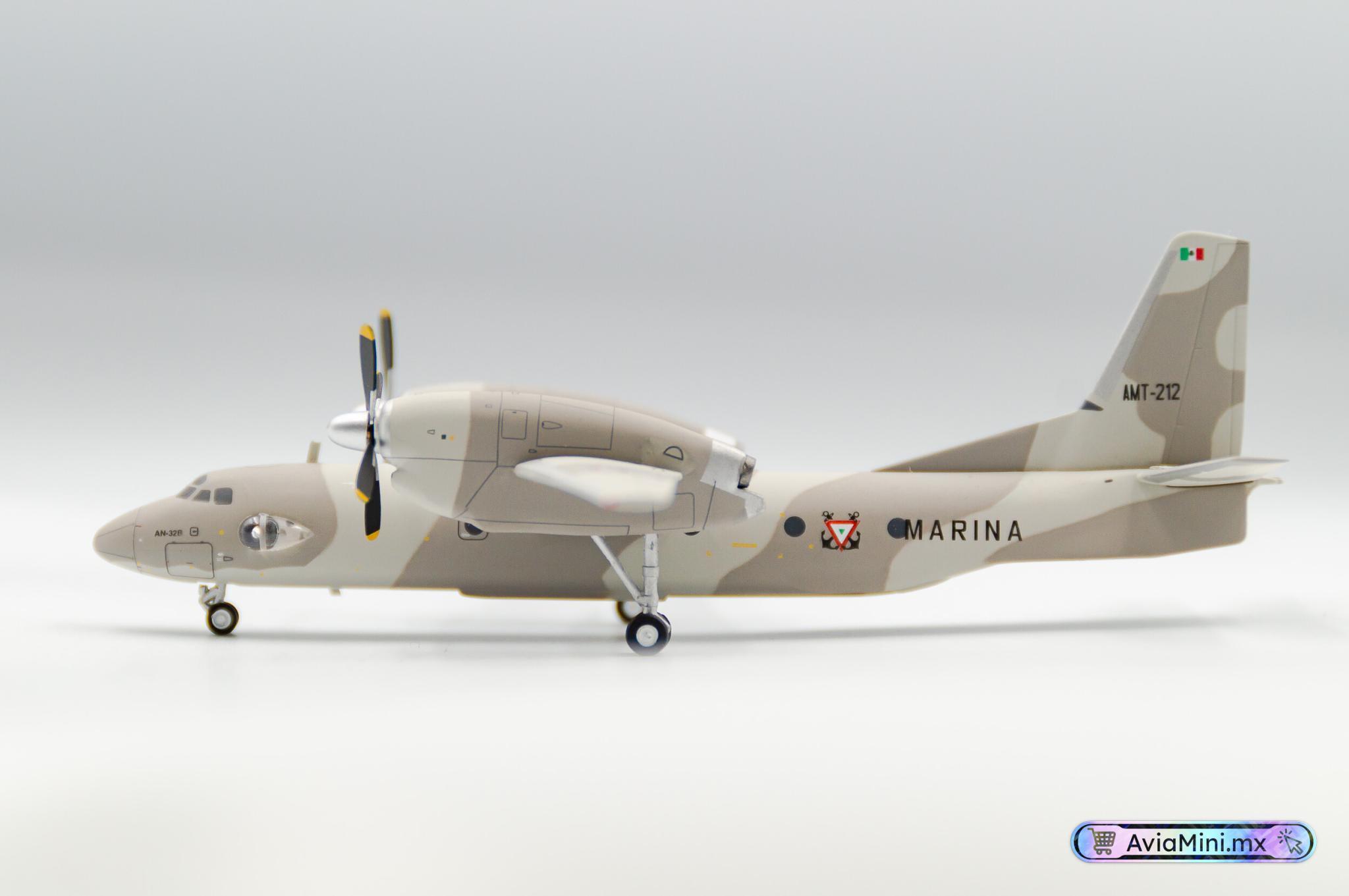 Modello Aereo Pressofuso AviaBoss 1:200 – Antonov An-32 Marina Messicana, Multicolore - Foto 5
